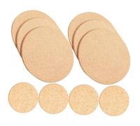 YOSADIER 10 pièces sous Verres Ronds Liège pour Plantes Tapis Liège pour Pots de Fleurs pour Intérieur et Extérieur Protection et Décoration des Surfaces Dimensions