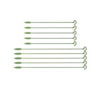 YOSADIER 10 Pièces Support à Fleurs Fixe Support de Support d'orchidée Tige Unique Piquet de Soutien Croissance des orchidées Plantes bâtons pour Fleurs intérieur Jardinage
