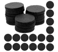 YOSADIER 100 Pièces Recharges de Coton Coussinet à Huiles Essentielles Diffuseur Huiles Essentielles Collier Recharge d'Arôme Noir pour Conduire