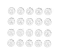 YOSADIER 100pièces Boule De Verre Trouée Transparente Accessoire De Bijoux Verre Creux Décoration Diy Pour Collier Bracelet