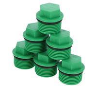 YOSADIER 10pièces Lot de Bouchons De Tuyau Plastique Vert Remplaçables Accessoires Fermeture Tuyau Jardin Polyvalents Protection Gel Et Fuite Faciles à Retirer