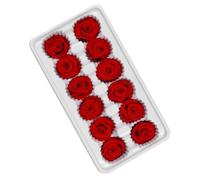 YOSADIER 12pcs/Box Rose Stabilisée pour Décoration Mariage, Accessoire de Bouquet en Fleur Immortelle, Matériau Préservé, pour Dîner et Fête Romantique