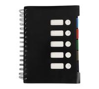 YOSADIER 150 Feuilles Cahier de Projet à Spirale, Prise de Notes, Noir, Pp, Papier et Fer, Pages Séparées, pour Réunions et Comptes Rendus, Étudiants et Professionnels
