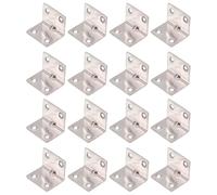 YOSADIER 16 pièces Équerre Assemblage Acier Inoxydable Support Angle Robuste pour Accessoires de Meubles Fixation Solide pour Étagères et Meubles