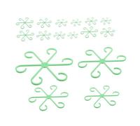 YOSADIER 16 Pièces Supports de Tige de Plante Kit de Plastique pour Fleurs Supports Réutilisables de pour Plantes Intérieur Fixations et Esthétiques pour Monstera et Autres