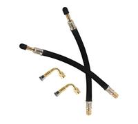 YOSADIER 2 ensembles Kit Rallonges de Valve de Pneu Flexibles Métal Tiges Extension Prolongateurs pour Voitures Scooters Camions et Vtt