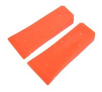 YOSADIER 2 Pièces Coin D'abattage en Plastique Orange 20cm Sûr et Facile à Transporter pour Tronçonneuse Accessoires de Jardin et Bûcheronnage