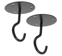YOSADIER 2 pièces Crochets Suspendus Petits Crochets Forme Trompe Déléphant pour Plafond Intérieur et Extérieur Robustes et Compacts Lot pour Porche Garde Robe et Atelier