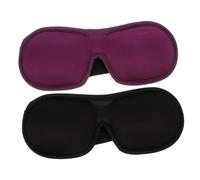 YOSADIER 2 pièces de Sommeil Mousse à Mémoire Noir des Yeux Doux et Ajustable pour et Réparateur