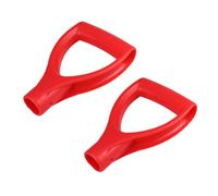 YOSADIER 2 pièces Poignée de Pelle de Jardin Plastique D-Shape Lot de Manches Ergonomiques Durables pour Bêches et Pelles de Jardinage Accessoires Pratiques pour Outils de Nettoyage et