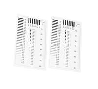 YOSADIER 2 pièces Règle de Mesure Transparente pour Film Détection Précise des Défauts Ligne Outil Portable et Polyvalent pour Évaluation des Taches et Fissures