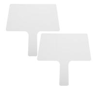 YOSADIER 2 Pièces Tableau Blanc Effaçable à Sec Portatif Palette de Poche Effaçable à Sec Acrylique Rectangulaire Double Face Poignée pour t Réunion de Bureau