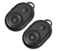 YOSADIER 2 Pièces Télécommande sans Fil pour Déclencheur Photo Smartphone Contrôle Pause et Lecture en Abs Noir, Accessoire pour Autoportraits et Vidéos