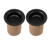 YOSADIER 2 Pièces Tube D'évent Rond pour Caisson de Basses en Plastique et Papier, Améliore Les Basses et Minimise la Distorsion Audio, pour Voiture et Home Cinéma