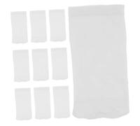 YOSADIER 20 pièces Chaussettes Filtrantes pour Écrémeur de Piscine Filet Élastique Blanc Protection Anti-bouchage pour Panier Skimmer Accessoire Réutilisable pour Nettoyage et Filtration