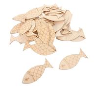 YOSADIER 200 Pièces Décoration Murale Poisson Sculpté Nautique à Peindre Ornements Suspendus Creux Diy pour Maison de Bord de Mer et Restaurant
