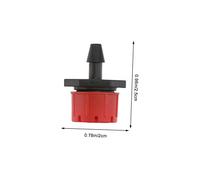 YOSADIER 200 pièces Micro Irrigation à Réglable pour Plantes Pelouse et Potager Émetteurs Multifonctions avec Piquets de Fixation pour Tuyaux PE