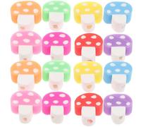 YOSADIER 200pièces Perles Champignon Pâte Polymère Colorées pour Création de Bijoux DIY Spacers Délicats et Lisses Accessoires pour Bracelets et Colliers Artisanaux