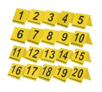 YOSADIER 20pcs Forensic Identification Placards with Scale, Plastic Numbered Evidence Markers, Highly Visible Markings, Evidence Collection and Crime Scene Investigation