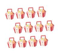 YOSADIER 25 Pièces Boîte à Bonbons de Mariage Décoratif Portable pour Cookies et Bonbons Design Créatif avec Motif Rouge Forme de Ventilateur pour et Anniversaires
