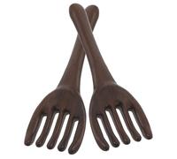 YOSADIER 2pcs Peigne de Massage du Cuir Chevelu en Bois avec Cinq Griffes de Précision pour Détente Profonde et Soulagement des Tensions à Domicile Voyage