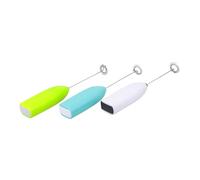 YOSADIER 3pièces Agitateur Électrique Manuel pour Résine Époxy Batteur Portatif Silencieux pour Mélange DIY Touillette Spirale sans Piles Vert Bleu Blanc