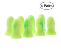 YOSADIER 4 Paires de Bouchons D'oreilles en Mousse Pu Vert Clair de Bruit Confortables pour Sommeil et Port Longue Durée