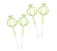 YOSADIER 4 pièces Lot de Bulbes Arrosage Automatique Verre Forme Cactus Système Irrigation Pratique pour Plantes en Pot Arroseur Automatique pour Bonsaï et Jardinière Intérieure et
