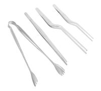 YOSADIER 4 Pièces Pince de Transplantation Acier Inoxydable Longue et Fine pour Germination des Graines Outil de Jardinage Précis pour Plantes et Protection des Racines