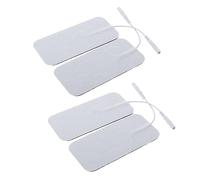 YOSADIER 4pièces Pads De Massage Électrique Pour Gel Conducteur Réutilisable Avec Autocollant Compatible Avec Électrostimulateurs Musculaires Soulagement Musculaire Et Relaxation