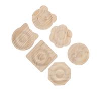 YOSADIER 6 Pièces Plateau en Bois Kaki Élégant pour Perles Plates, Tapis Portable Stimulant la Créativité, Fabrication de Bracelets à Domicile Voyage