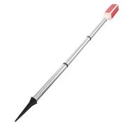 YOSADIER Balise D’allée Solaire Rouge 2v40ma à Led, Acier Inoxydable | Auto Crépuscule à L’aube, Éclairage Stable, Pose sur Poteau ou Piquet, Usage Jardin et Conduite
