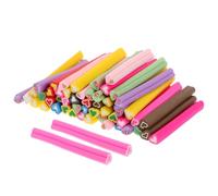 YOSADIER Bâtons en Argile Polymère 50 Pièces 50 pour Nail Art 5x50mm Motifs Variés de Cœur, pour Manucure DIY et Scrapbooking Professionnel