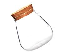YOSADIER Bocal Verre Transparent avec Bouchon Liège pour Décoration Moderne et Rangement Vase Terrarium Clair pour Plantes Aériennes Pot DIY Écologique pour Maison et Bureau