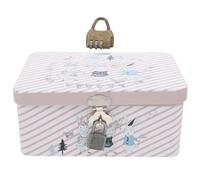 YOSADIER Boîte à Bonbons en Tôle Rose Compacte pour Pâques, Étui à Biscuits Serrure pour Stocker les Douceurs Lors du Festival de Pâques
