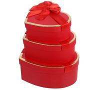 YOSADIER Boîtes Décoratives en Carton Rouge de Cœur, Coffret pour Boîtes à Dragées et Présents Parfumés, pour Demoiselles d'Honneur et Événements Romantiques