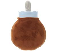 YOSADIER Bouillotte D'eau Chaude en Silicone avec Housse Peluche Motif Patte de Chat pour L'hiver, Petite Bouillotte Douce le Froid