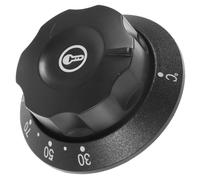 YOSADIER Bouton de Thermostat en Plastique Noir pour Friteuse et Chauffe-eau, Réglage de Température 30-150℃, Diamètre de Montage 6mm, Accessoire pour Appareils Cuisine