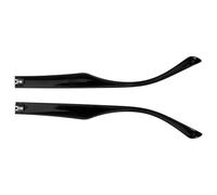 YOSADIER Branches de Lunettes de Rechange Tr90 Double Dents 9,5 Mm Largeur Jambes Noir Brillant Pièces de Réparation pour Lunettes de Soleil Remplacement Solide et Léger Adapté aux Cassées