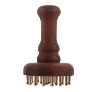 YOSADIER Brosse de Massage pour Stimulation Profonde des Méridiens avec 29 Dents en Laiton et Bois Équilibre Énergétique et Relaxation Cuir Chevelu Jambes