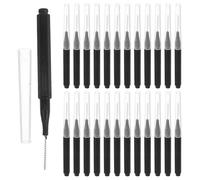YOSADIER Brosses Interdentaires Noires 50 Pcs Nettoyage Interproximal Poils Fins Souples Hygiène Bucco-Dentaire Soin des Gencives Utilisation Polyvalente à Domicile Voyage