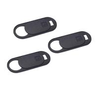 YOSADIER Cache Webcam Coulissant Ultra Fin 3pcs en Abs Noir, Protection Vie Privée Facile à Ouvrir d'une Seule Main pour Ordinateur Portable, Smartphone et Tablette