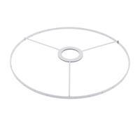 YOSADIER Carcasse Abat Jour en Fer Blanc 28cm, Cadre Abat-jour Filaire Simple Couche, Support Lampe de Bureau Suspendre pour Luminaire de Chambre ou Restaurant