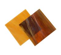 YOSADIER Carreaux de Colorés en Verre 2Pcs Feuilles de Vitraux pour Bricolage Décoration Jardin Créativité