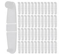 YOSADIER Clips Flexibles pour Porte-Clés Pliables en Plastique Transparent, 100 Pièces, Connecteurs Sécurisés pour Bricolage et Usage Quotidien