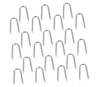 YOSADIER Clous en u Multifonctions pour Clôtures De Jardin Fixation Grillage Bois Métal 25 Mm Fer Acier Robustes Anticorrosion Piquets Coupe-Vent Résistants Usage Extérieur