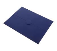 YOSADIER Couvertures de diplôme rigides trifold A4 en papier bleu, protège-certificats multifonctionnels, porte-diplôme adapté aux documents de fin d'études et événements spéciaux