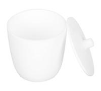 YOSADIER Creuset de Laboratoire avec Couvercle Blanc en Ptfe 100ml Facile à Nettoyer, Fusion de L'or Cuivre en Expérience Scientifique
