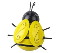 YOSADIER Décoration Murale Abeille en Métal Effet 3d, Décoration Suspendue en Fer pour Jardin Extérieur ou Salle de Bain, Style Vivant et Fantaisiste