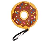 YOSADIER Étui de Complète en Silicone 1/2 Anneau Suspendu, Forme Beignet et Design Mignon Couleur Aléatoire pour Écouteurs sans Fil pour Usage Quotidien